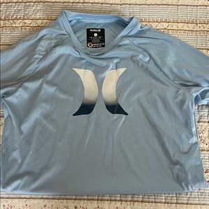 Hurley Kids Swim Rashguard in Light Blue